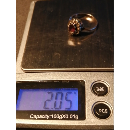 21A - Silver ring 2.05 grams Size M