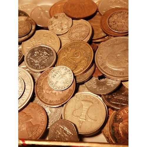 39A - A Hofnar cigar box full of mixed coinage (silver noted)