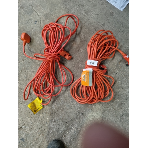 425 - 1 x flymo lead and 1 black and decker lead