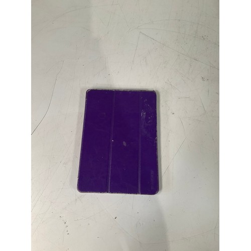 58 - Apple ipad with charger in purple case - reset ready for use - A1474