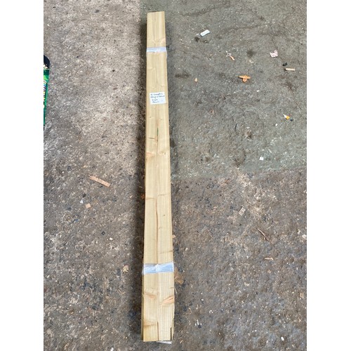 396 - 4 x 2.4m lengths sawn timber  22mm x 150mm