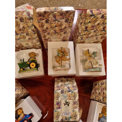 69 - A collection of Cherished Teddies Chuck 811734, Chad 477524, Ken 477559, Earnest & Bugsy 661864 Virg... 