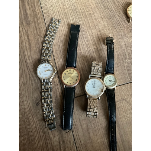 16 - Quantity of watches and watch faces inc Romano, Sekonda, Reflex, Lorus, Rotary, Poljot & Enigma