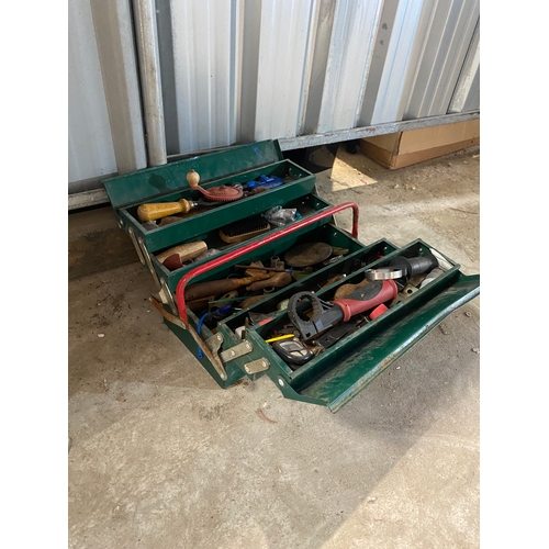 249 - Expandable tool box with contents