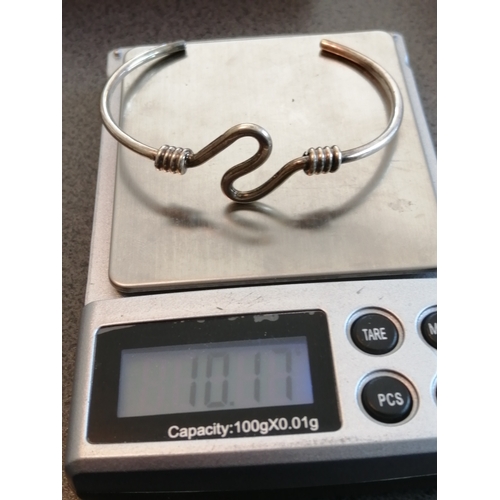 26A - Silver bangle 10.17 grams