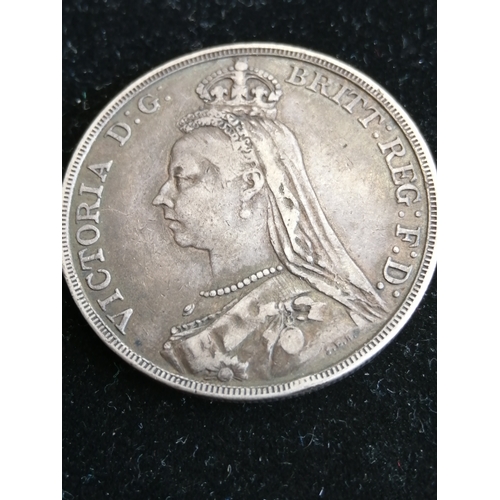 33A - 1890 Victorian crown in very fine condition