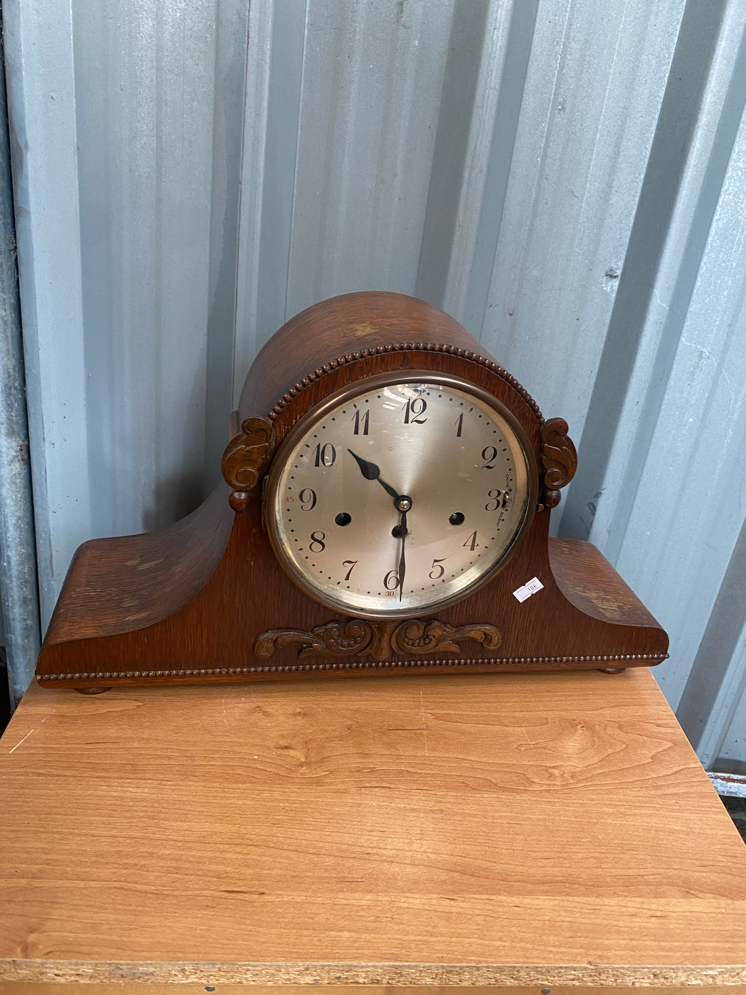 Large 50cm Junghans Wurttemberg B26 German mantle clock in good