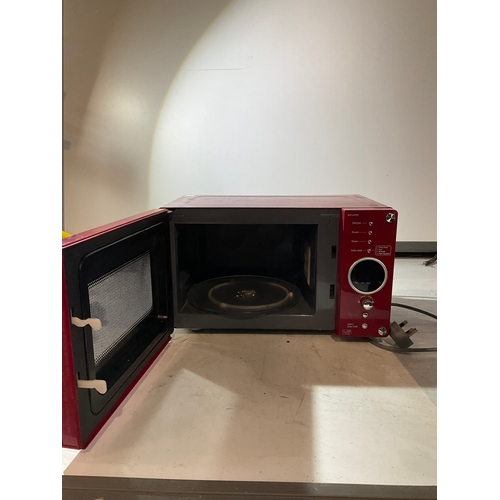 322 - Daewoo 6N9RR red microwave