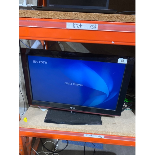 88 - LG 26” TV - tested - no remote