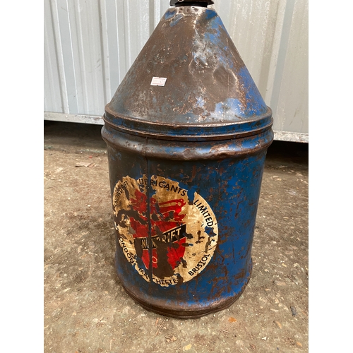 268 - Vintage SnowDrift lubricants oil container