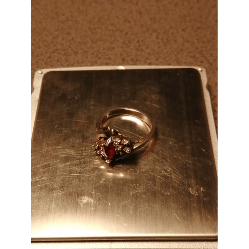 21A - Silver ring 4.42 grams Size M