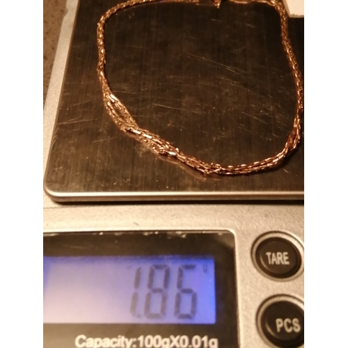 28A - 9ct gold bracelet 1.86 grams