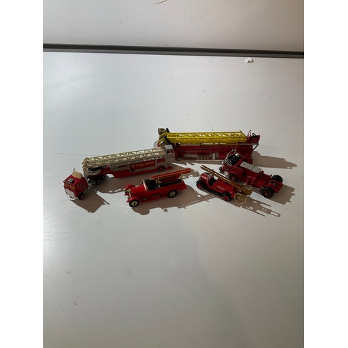 41 - Quantity of Corgi & others fire trucks