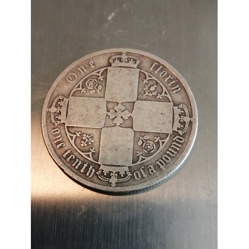 35A - 1884 Victorian gothic florin