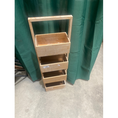 164 - 4 tier wooden shelving unit