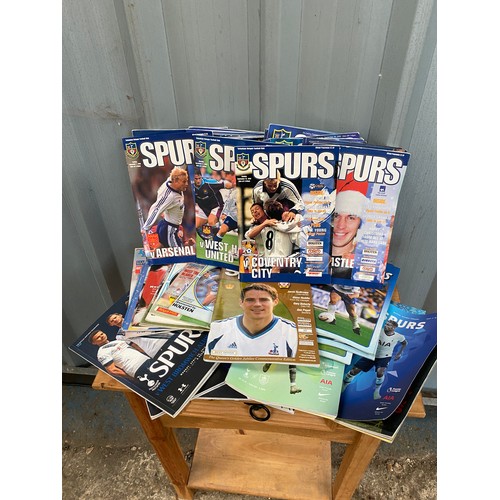 128 - Large Collection of spurs official matchday programme's