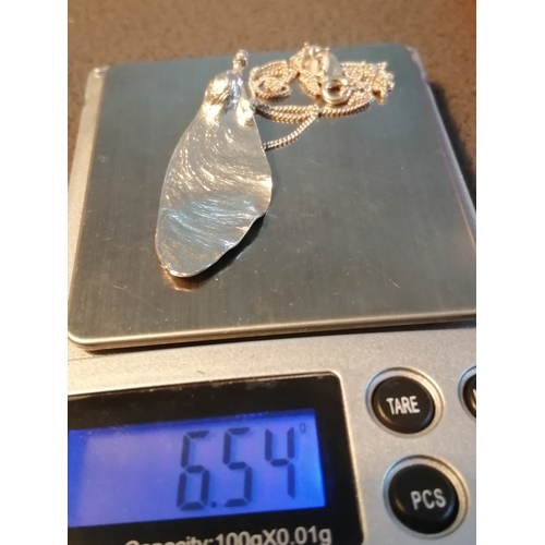 21A - Silver necklace 6.54 grams