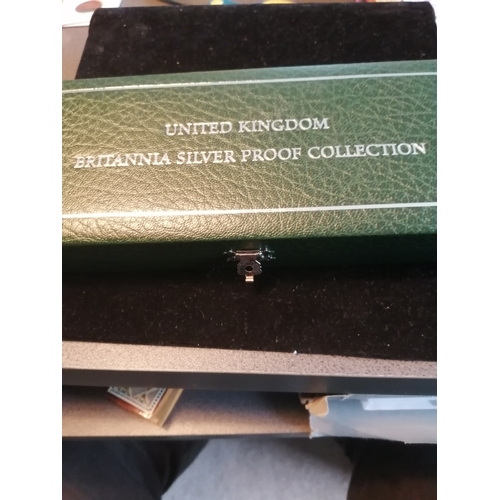 38A - 2003 UK silver proof Britannia collection (4 coins)