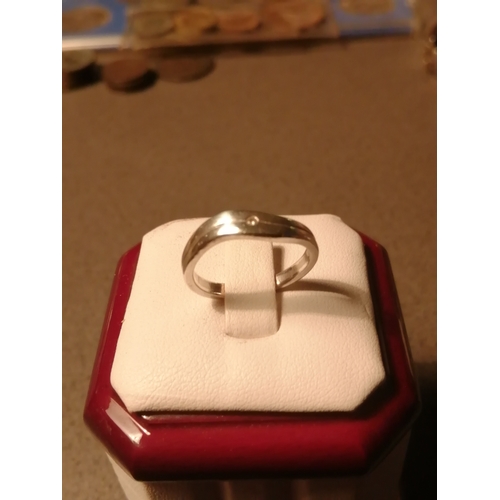 20A - Silver ring 2.73 grams Size M