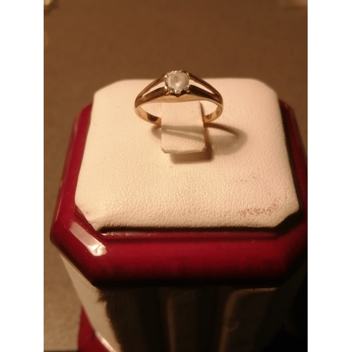 27A - 9ct gold ring 1.0 grams Size F