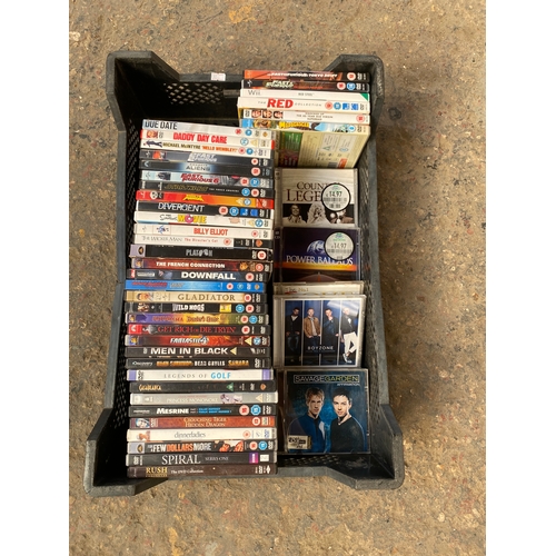 178 - Tray of dvds & cds