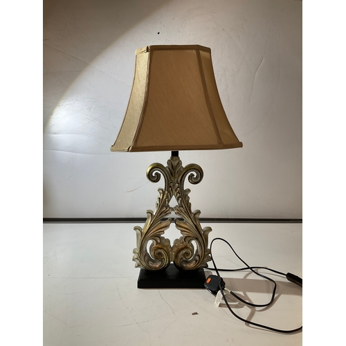 201 - Heavy vintage style table lamp
