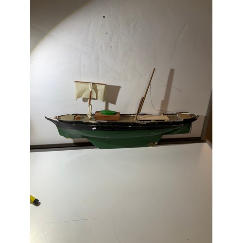 159 - large model boat in need of restoration