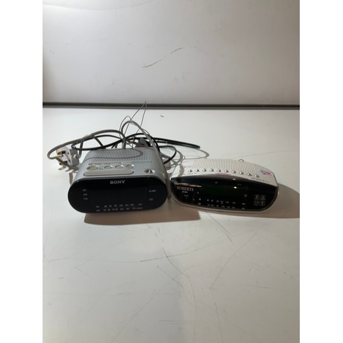 165 - Roberts and Sony radio alarm clocks