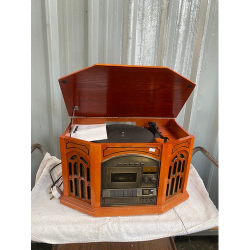 171 - HIFI Unit with turntable/ radio/cd/cassette player  Model TS-1072 with instruction manual