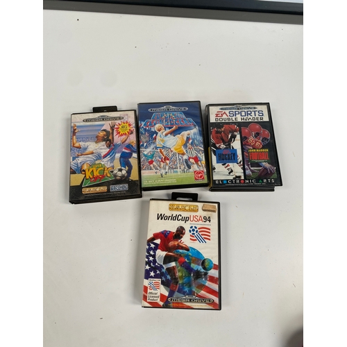 3 - Quantity of mega drive games - super kick off etc