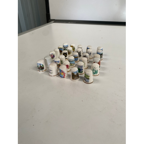 15 - Quantity of 30 mainly bone China thimbles