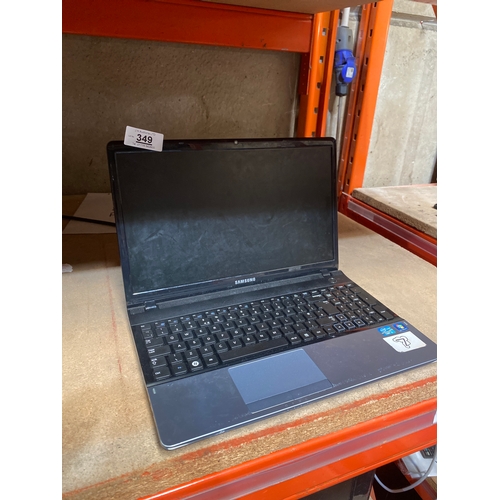 349 - Samsung 300E laptop, i3-2nd, 4GB RAM, 320GB hard drive  - windows 10 and with charger