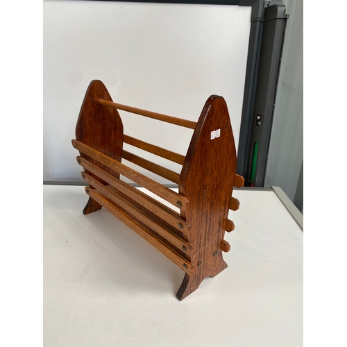 331 - Wooden magazine rack