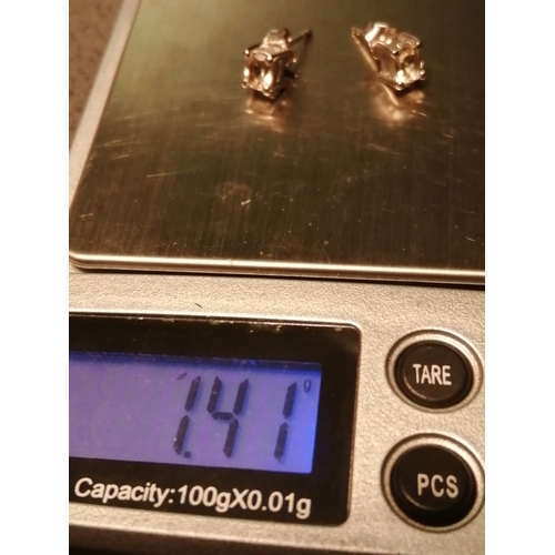 20A - Silver earrings 1.41 grams