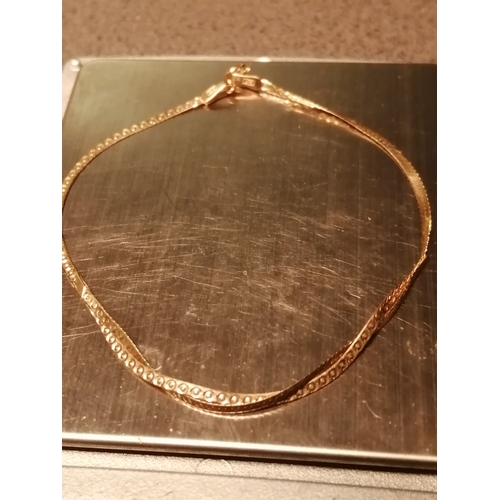 28A - 9ct gold bracelet 0.90 grams