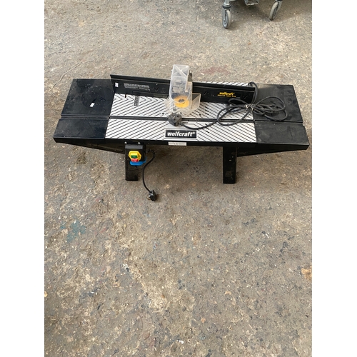147 - Wolfcraft table router - working