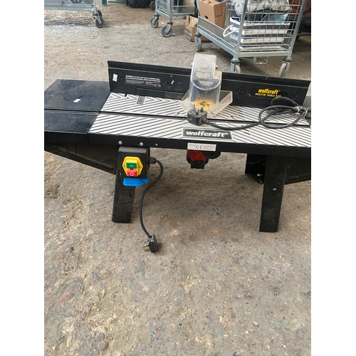 147 - Wolfcraft table router - working