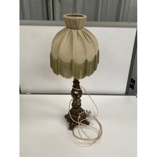 96 - Decorative Brass Table Lamp
