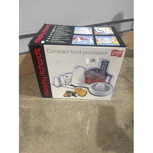 108 - Morphy Richards Food Processor