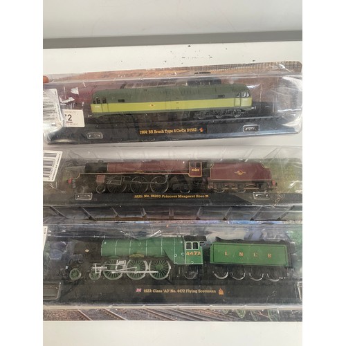 134 - Set of Collectable Trains (BR Brush Type 4, Flying Scotsman & Princess Margaret Rose)