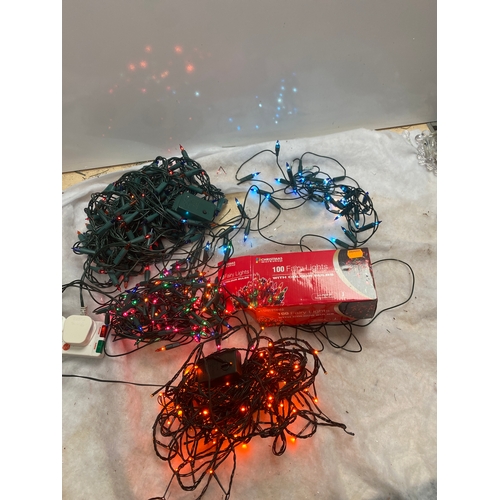 195 - Quantity of multi coloured fairy lights