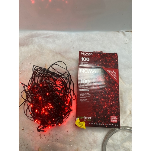 212 - Set of 100 static red LED lights