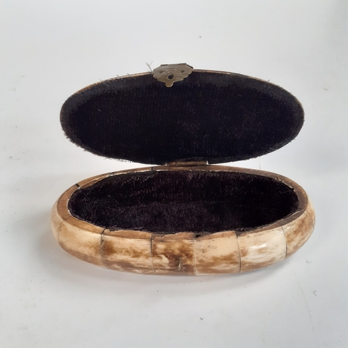 5 - Decorative wooden and brass trinket box.