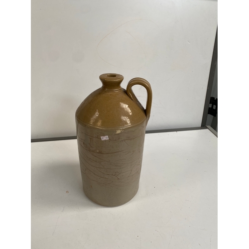 305 - Glazed ceramic flagon