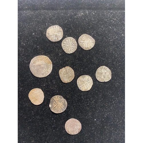 24B - Quantity of 10x vintage hammered coins recovered from archaeological digs