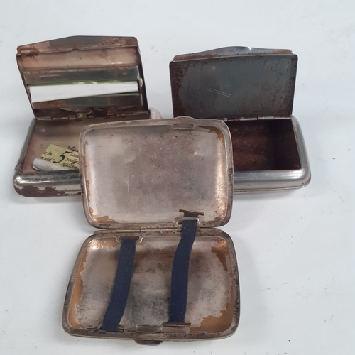 16 - 3x metal cigarette cases