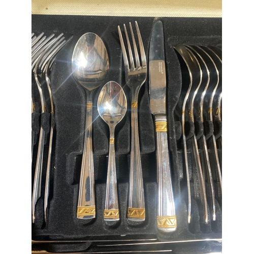 328 - Bachmayer Solingen stainless cutlery set in case