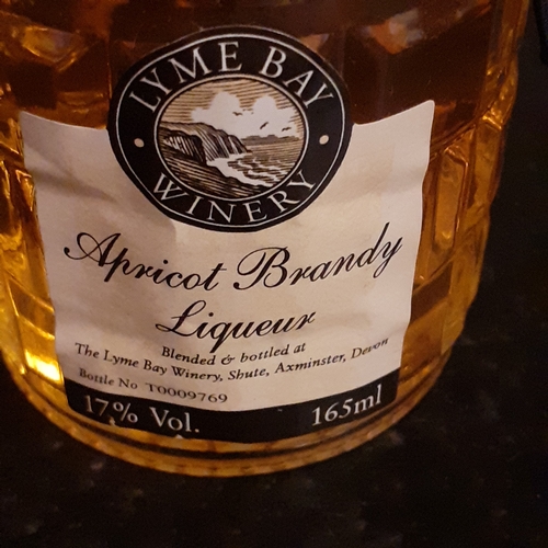 16 - 165ml bottle Lyme Bay Apricot Brandy.