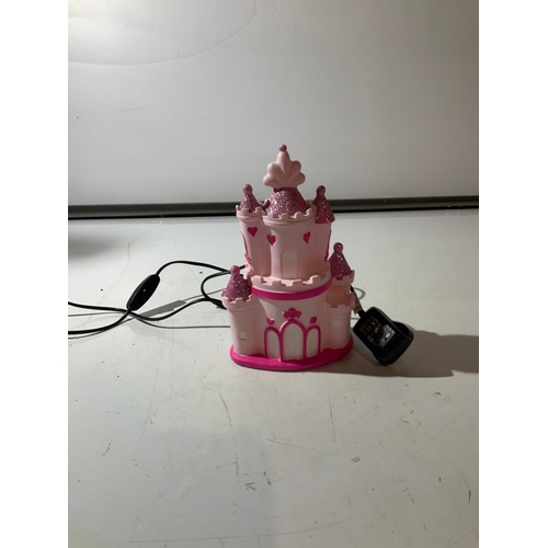 305 - Pink castle lamp