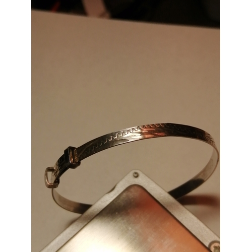 22A - Silver bangle 3.59 grams